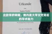 解码北欧学术之光，南丹麦大学文凭背后的非凡魅力