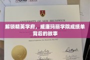 探寻威廉玛丽学院卓越背后的秘密，揭秘顶尖学府的成长轨迹