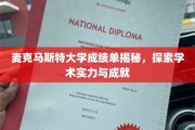 解码麦克马斯特大学，一窥学术实力与辉煌成就