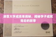 湖首学子卓越背后的不凡历程揭秘