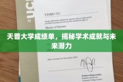 天普大学成绩单背后，探寻学术辉煌与无限潜能