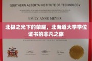 闪耀北极圈，北海道大学学位证书的传奇征程