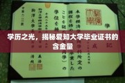 爱知大学证书，解码学历背后的非凡价值