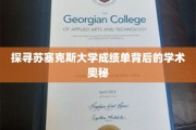 揭秘苏塞克斯大学成绩单，揭开学术卓越的神秘面纱