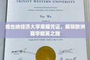 维也纳经济大学荣耀通行证，开启欧洲商界精英之旅