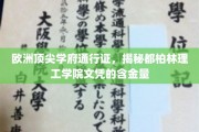 都柏林理工学院，欧洲名校的通行证，解读其文凭的全球价值