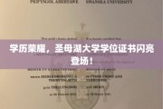 学位之光，圣母湖大学独家证书，荣耀时刻绽放！
