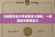 探索马德里完全大学成绩单，揭秘西班牙高等教育的卓越实力