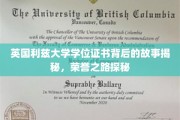 揭开利兹大学荣耀证书的神秘面纱，探索荣誉之路的传奇历程
