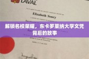 名校荣耀揭秘，东卡罗莱纳大学文凭背后的传奇之路