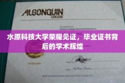 水原科技新篇章，揭秘毕业证书背后的辉煌成就