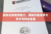 探秘丹麦技术大学，北欧教育之光下的卓越文凭价值