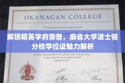 麻省精英摇篮，波士顿分校学位证的独特魅力揭秘