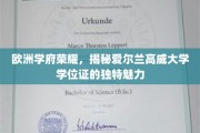 爱尔兰高威大学学位证，探寻欧洲学府的璀璨之光