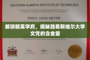 精英摇篮揭秘，路易斯维尔大学文凭的璀璨价值