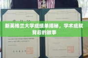 解码新英格兰大学卓越成就，背后的故事与真相
