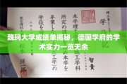 探寻魏玛大学成绩单背后，德国顶尖学术实力全景解析