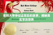 东邦大学学位证背后的故事，揭秘真实学历世界