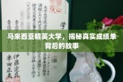 马来西亚精英大学，揭开成绩单背后的非凡历程