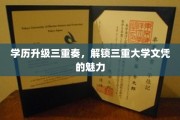 三重学历飞跃，解锁职场新境界的教育秘籍