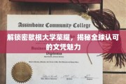 探寻密歇根大学卓越魅力，全球认可文凭背后的秘密力量