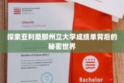 揭开亚利桑那州立大学成绩单的神秘面纱