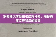 罗格斯大学文凭背后的秘密，探秘新布伦瑞克分校的真实教育历程