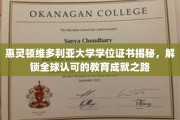解锁全球通行证，惠灵顿维多利亚大学学位背后的国际认可魅力