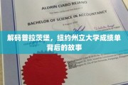 普拉茨堡之谜，揭秘纽约州立大学成绩单背后的传奇