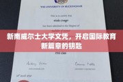 解锁全球视野，新南威尔士大学文凭，引领教育未来之门