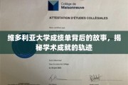 解码维多利亚大学成绩单，探寻学子成就的奥秘轨迹