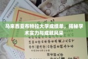 马来西亚布特拉大学卓越成就展，揭秘学术荣耀与辉煌瞬间