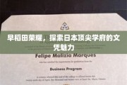 解码早稻田，揭秘顶尖文凭的学术风采