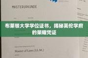 布莱顿大学学位证书，探寻英国高等教育的璀璨名片