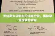 探索罗格斯大学新布伦瑞克分校学业成就的秘密源泉