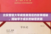 解码北安普顿大学成绩单，学子成长的神秘助力大揭秘
