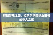 跨越梦想边界，揭秘拉萨尔学院证书的非凡传奇