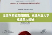 东北州立大学冰雪精英，辉煌成绩单背后秘密大公开！