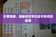 天普辉煌背后的真相，学位证书的传奇历程