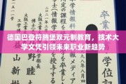 巴登符腾堡双元制教育革新，技术大学文凭铸就职业新航向