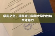 青山学院大学，学历之巅，探寻独领风骚的文凭风采
