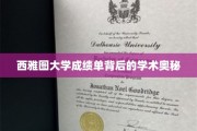 探秘西雅图大学成绩单，解码学术精英的成长轨迹