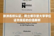 荷兰蒂尔堡大学学位证书，欧洲名校认证背后的多重价值揭秘