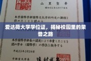 解码爱达荷，校园荣耀之路，学位证背后的故事