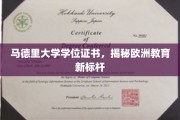 马德里大学学位证书引领欧洲教育革新潮