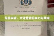 龙谷学府，文凭之光下的实力传奇与荣耀篇章