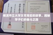 横滨学子奋斗轨迹，一纸文凭背后的青春传奇