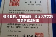 骏马驰骋，学位荣耀，驹泽大学文凭背后的辉煌故事