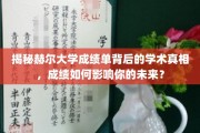 赫尔大学成绩单背后，揭秘学业成就如何塑造你的未来之路