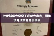 杜大英才，揭秘杜伊斯堡大学学子卓越成绩背后的奋斗传奇